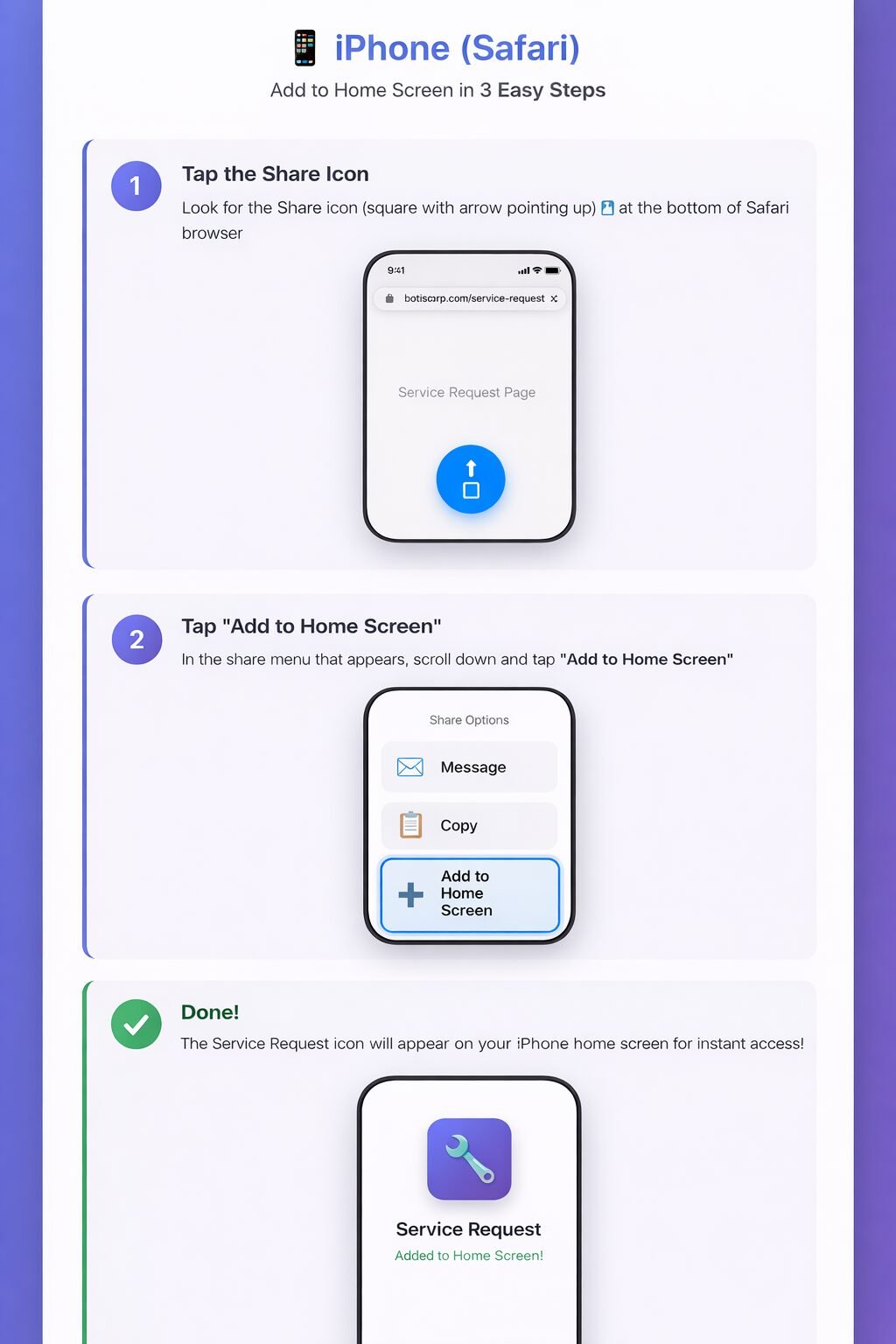 iPhone Safari Instructions